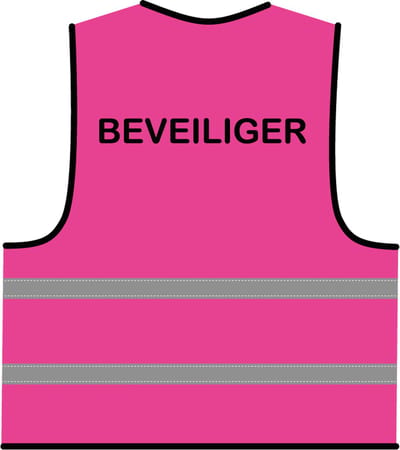Beveiliger hesje roze