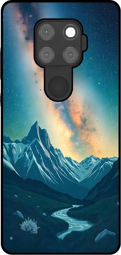 Smartphonica Telefoonhoesje Geschikt voor Huawei Mate 30 Lite met Sterrenhemel Opdruk - TPU Backcover Case With Space And Milkyway Design geschikt voor Huawei Mate 30 Lite