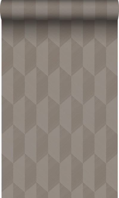 Origin Wallcoverings behang 3D-motief taupe - 50 x 900 cm - 348039