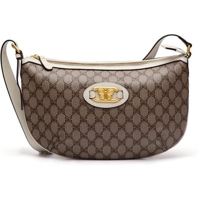 Eenvoudige, Casual en Veelzijdige Halvemaanvormige Tas, Een Retro Grote Capaciteit Enkele Schouder Crossbody Tas voor Vrouwen gray