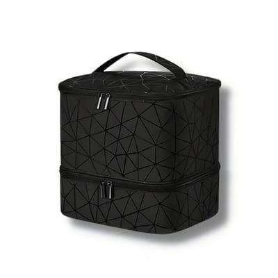 Livé® Zwart Nagellak Opbergcase – Twee-Laags Draagbare Organizer