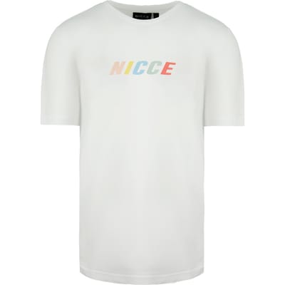 Nicce Korte Mouw Ronde Hals Wit Heren Myriad T-shirt 211 1 09 09 0002