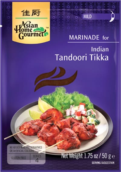 Asian Home Gourmet Indiase Tandoori Tikka 12 x 50 g