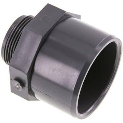Pvc-Fitting Lijmmof Vrouw 63x75mm x Buitendraad G 1-1/2'' [2 Stuks]