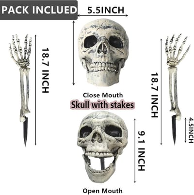 Halloween Decoraties Skelet Stakes Voor Buiten En Binnen - Spookhuis Decoraties