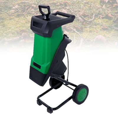Elektrische Houtversnipperaar - Takkenhakselaar Mulcher - Tuinonderhoud Efficiënt - Krachtige 2400W Motor - 40 Mm Dik - Groen