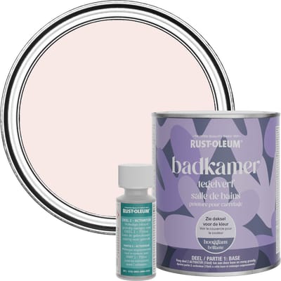 Rust-Oleum Roze Badkamer Tegelverf Hoogglans - Porselein Roze 750ml