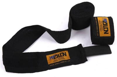 Boks bandage - Boxing wraps - Hand- en polsbescherming - Muay Thai / MMA / Kickboksen / Boksen - Katoen - Katoen - 2,5m - Zwart - Jonyx