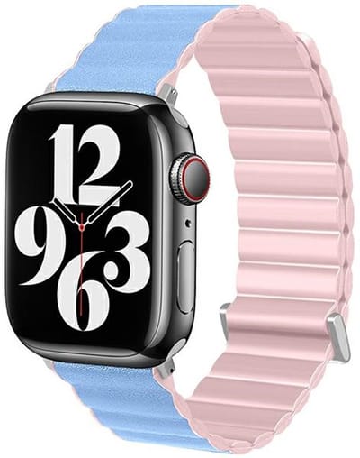 Beline Apple Watch Magnetic Pro band 42/44/45/49mm roze/hemelsblauw roze/sierra doos