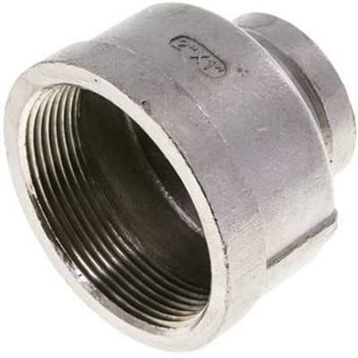 2'' NPT x 1'' NPT RVS Ronde Sok 16 Bar - FL2S-F-SH-200N-100N