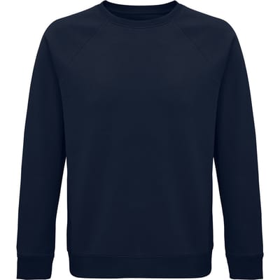 SOLS Unisex Adult Space Organic Raglan Sweatshirt (Franse marine)