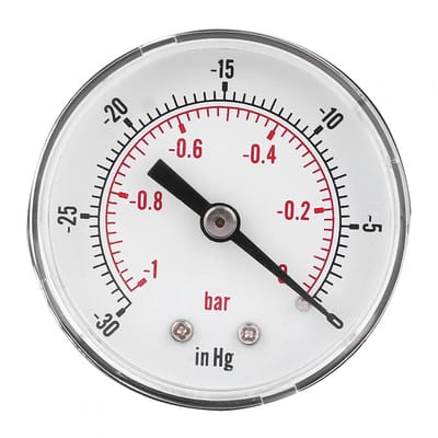 Dailygoods- Vacuumdrukmeter Hoge Precisie - Drukmeter - 1/8 Bspt