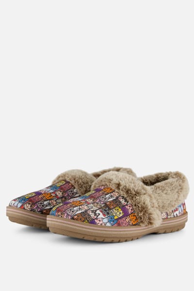 Skechers Skechers Bobs Too Cozy Chic Cat Pantoffels taupe
