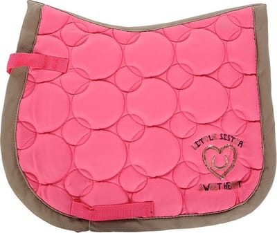 Zadeldek -Sweetheart- roze/taupe PVZ