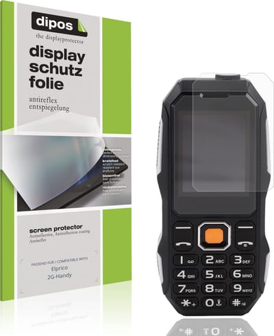 dipos – 4x Matte Beschermfolie geschikt voor Elprico 2G-Handy | Krasbestendige & antireflecterende Screenprotector Ultra-Thin