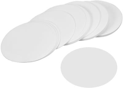 Verpakking van 100 Stuks Hoogwaardige Filterpapier voor Laboratoriumanalyses, Chemische Tests en Olieonderzoek, 150 mm