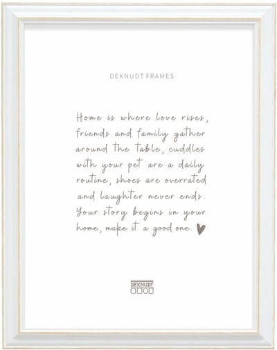 Deknudt Frames fotolijst S221H1 - wit met naturel accent - 29,7x42 cm