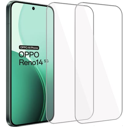 ChiGuard Screenprotector 2x geschikt voor OPPO Reno 14 5G – Gehard Glas – Curved – Krasbestendig – GuardCover
