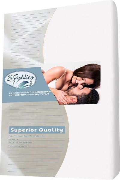 24-Bedding - Duopak 2 stuks !! - Matrasbeschermer Molton Stretch 100x200 cm