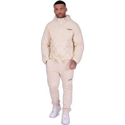 Bimateriële joggingsbroek met ronde quilt. Project X Paris