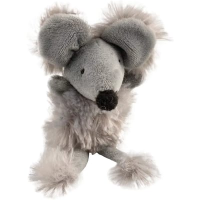 Duvoplus - Speelgoed Voor Dieren - Kat - Cushy Muis Met Grote Oren 13,5x8,5x6cm Grijs - 1st
