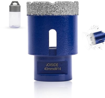 Diamant Boor - Tegelboor Gatenboor - Precisie Boren - Vacuüm Gesoldeerd - 40 mm - Zilver