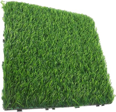 Kunstgras Matten - Kunstgras Tegels - Buiten Decoratie - Laag Onderhoud - 30 x 30 x 3 cm - Groen