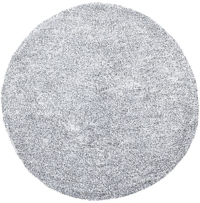 DEMRE - Shaggy vloerkleed - Grijs - 140 cm - Polyester