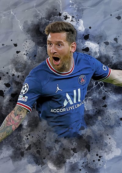 Poster Lionel Messi - Posters geschikt om in te lijsten - Voetbal Posters Messi - 61 x 91,5 cm (A1+)