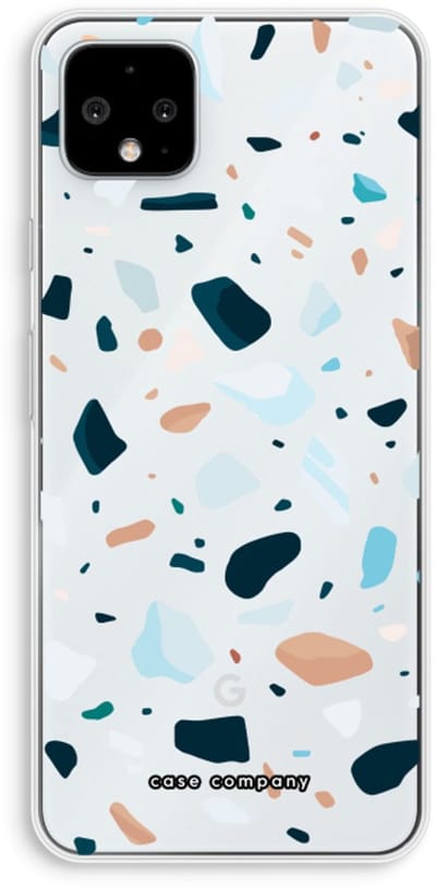 Case Company® - Hoesje geschikt voor Google Pixel 4 XL hoesje - Terrazzo N°13 - Soft Cover Telefoonhoesje - Bescherming aan alle Kanten en Schermrand