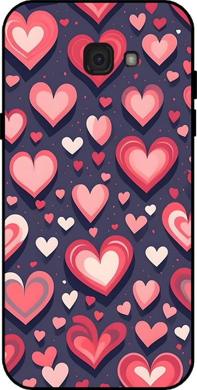 Smartphonica Telefoonhoesje Geschikt voor Samsung Galaxy A7 2017 met Hartjes Opdruk - TPU Backcover Case With Heart Design geschikt voor Samsung Galaxy A7 2017