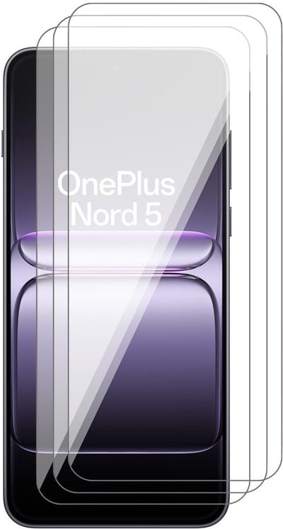 Screenprotector geschikt voor OnePlus Nord 5 - 3x Glas Screen Protector