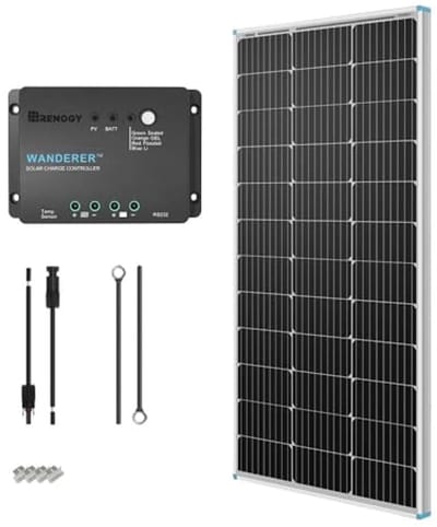 Zonne-energie Bouwpakket 100W 12V met Laadregelaar en Kabels