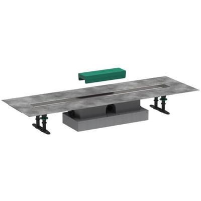 Hansgrohe uBox universal - Complete set voor vlakke installatie 80 cm douchegoten, rvs 56018180