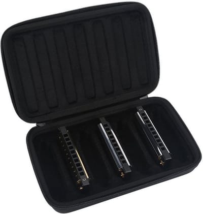Allecto - Harmonica Case - Draagbare Opbergtas - Ideaal voor 7