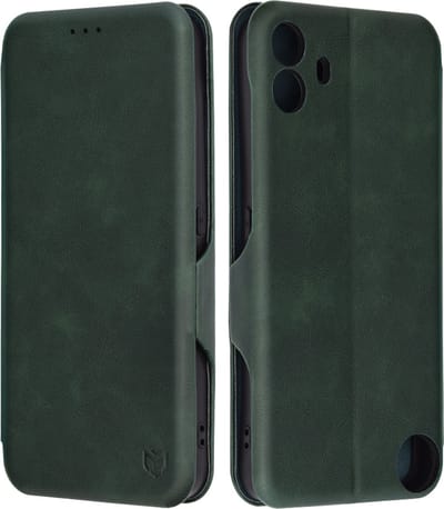Hoesje geschikt voor Nothing CMF Phone 1 - Techsuit Safe+ Book Wallet Case - Donkergroen