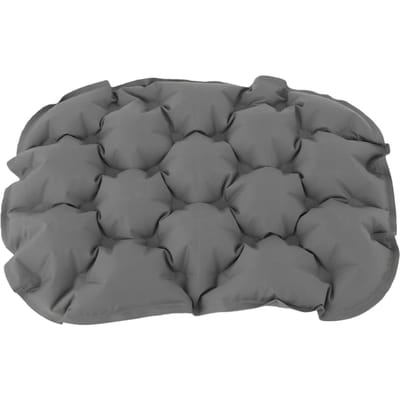 Coussin de siège gonflable Imperméable Pliable Portable Camping Coussin d'assise à air avec pompe pour avion grise