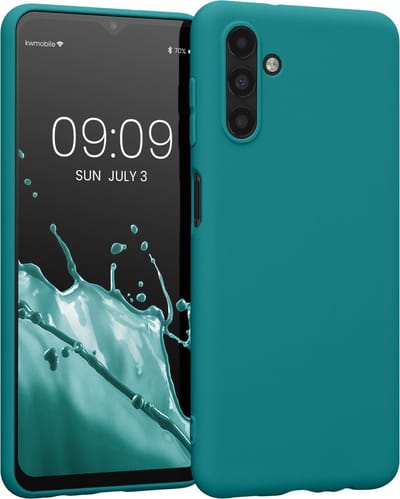 kwmobile telefoonhoesje geschikt voor Samsung Galaxy A13 5G - Hoesje voor smartphone - Back cover in mat petrol