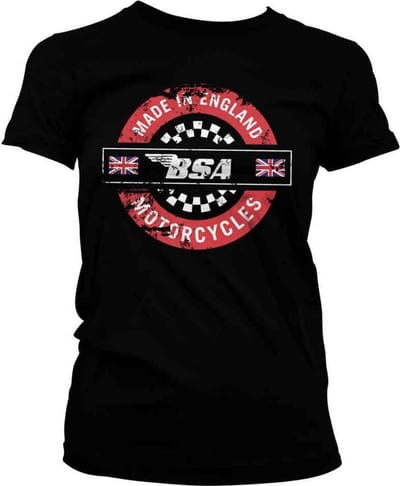 BSA Dames Tshirt -S- Made In England Zwart