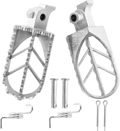 Rvs Voetsteunen Rest Voetsteunen Compatibel voor Yamaha PW50 PW80 PW 50 80 BW80 DT50 RT100 RT180 T225S TT225T TTR110 TTR90 TW200 WR200 WR250 WR500 XT225 XT25 XT25 XT25 50 XT3 50 Motocross Crossmotor