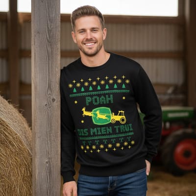 AGRIFANS® POAH Dis Mien Trui - Heren Kersttrui - S