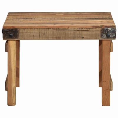vidaXL - Salontafel - Bruin - 60 - x - 55 - x - 40 - cm - Massief - Gerecycleerd - Hout