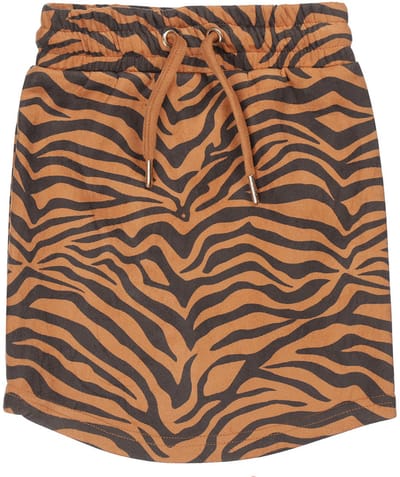 DJ Dutch meiden rok met zebraprint Camel