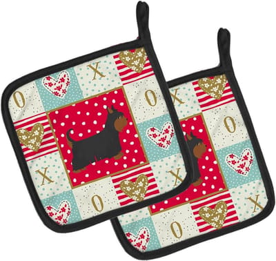 Pannenlappen Paar - Keuken Textiel - Veilig Koken - Hittebestendige Isolatie - 19 x 19 cm - Multicolor