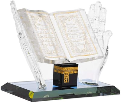 Dailygoods- Kristalornament Glanzend - Decoratie - Moslim Ambachten - Klassiek - Hoogwaardig Kristal - 3 Stuks