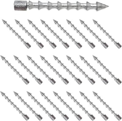 Lood Nagel Gewichten - Visgewichten - Vissen - Professionele Kwaliteit - 1/8 oz - Loodkleurig