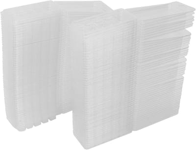 Lege Wax Containers - Clamshell Bakjes - Kaarsen Maken - Hittebestendig Materiaal - 100 Stuks - Transparant