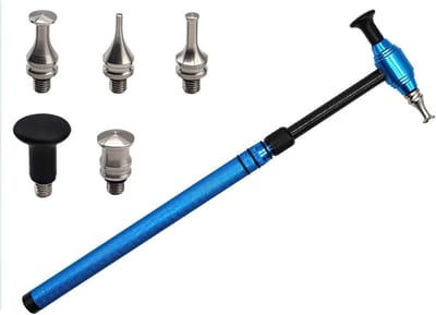 Dent Repair Tools voor Auto, Telescopische Hamer van Aluminium met 5 Knock Down Koppen, Dellen Verwijderen zonder Lakbeschadiging