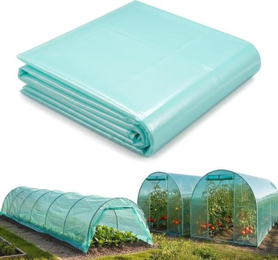 Kasfolie 6x3 m 3 Laags UV Gestabiliseerd Scheurvast en Duurzaam voor Kas Folietunnel en Serre Afdekfolie voor Tuin en Moestuin GD-0198 (Groen)