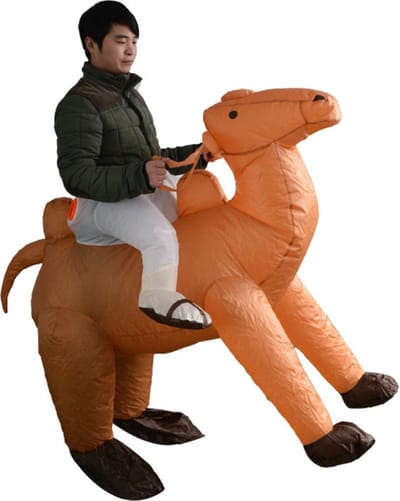 Bovista Dino Pak - Kostuum - Opblaasbaar - Kameel - Opblaas - Halloween - Carnavalskleding - Voor Volwassenen